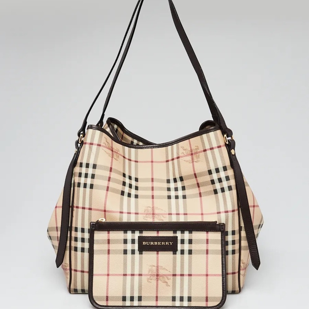 Burberry Haymarket Canterbury Tote Bag - Authentic!